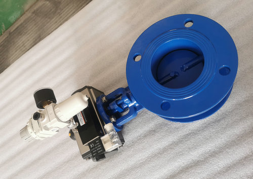 RTO、VOCS煙氣處理氣動蝶閥_除塵氣動通風蝶閥